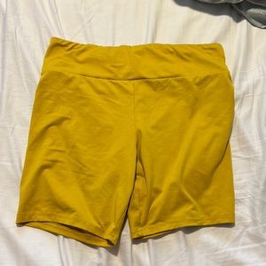 Very Soft Yellow Bike Shorts